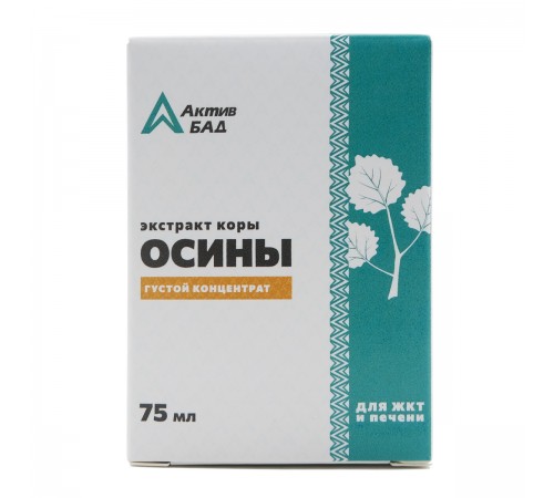 Экстракт коры осины АктивБад, 75 мл