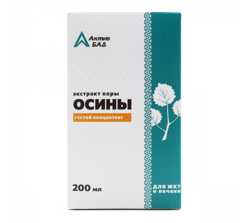 Экстракт коры осины АктивБад, 200 мл