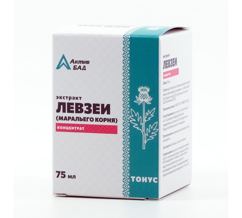 Экстракт левзеи (маральего корня) АктивБад, 75 мл