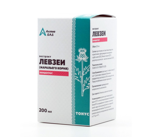 Экстракт левзеи (маральего корня) АктивБад, 200 мл