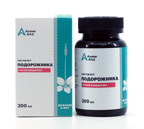 Экстракт подорожника АктивБад, 200 мл
