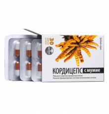 Кордицепс с мумиё, 30 капсул