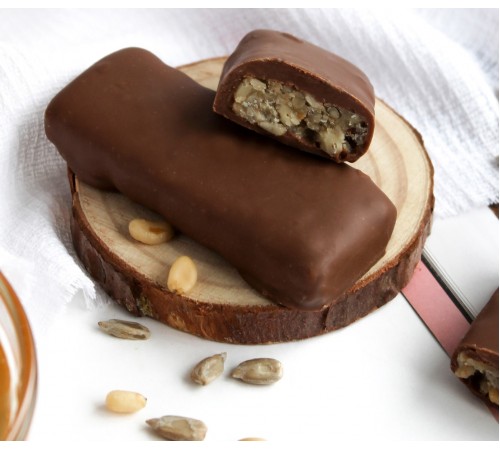 Конфета Любимый Барнаул с молочным шоколадом, семенами подсолнечника и мёдом, 32 г  (заказ от 9 штук)