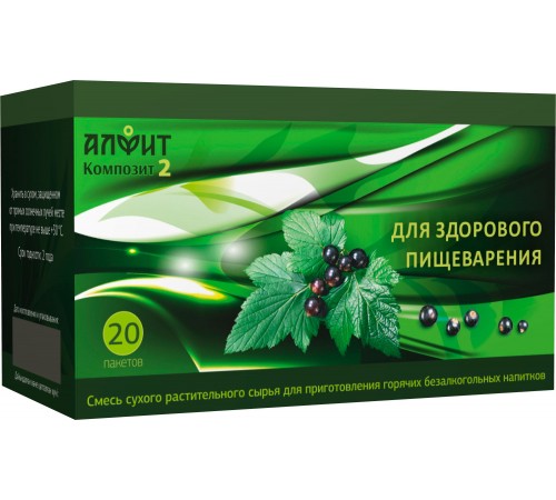 Фиточай Алфит Композит-2 Для здорового пищеварения, 20 пакетов