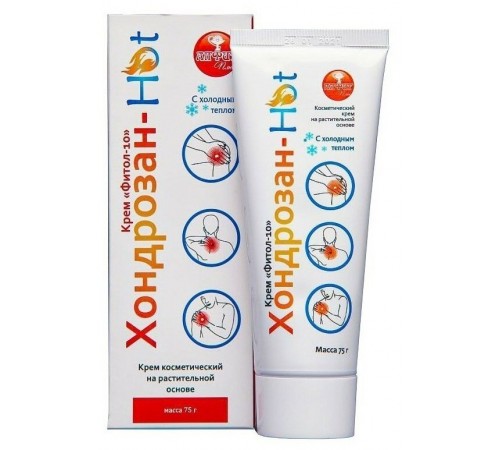 Крем Фитол-10 Хондрозан-Hot с холодным теплом, 75 г