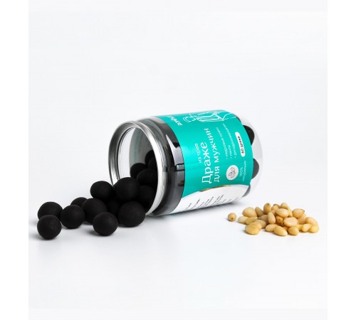 Драже из трав Для мужчин с кедровым орехом, пантами и дигидрокверцетином, 60 шт.