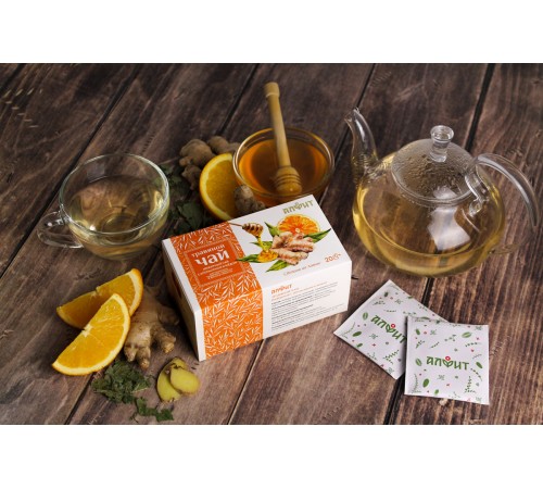 Гранулированный чай Имбирный с апельсином и мёдом, 20 фильтр-пакетов