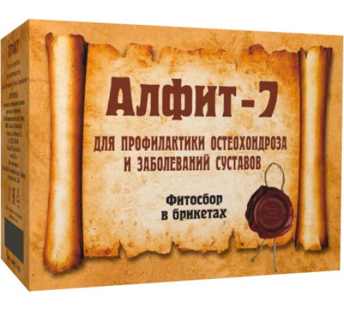 Фитосбор Алфит-7 Для профилактики остеохондроза и заболеваний суставов