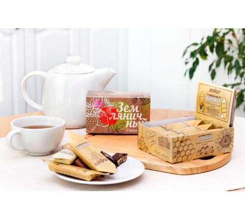 Конфета Любимый Барнаул с горьким шоколадом, семенами подсолнечника и мёдом, 32 г  (заказ от 9 штук)