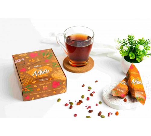 Конфета Любимый Алтай с горьким шоколадом, облепихой, малиной и семенами тыквы, 32 г (заказ от 9 штук)