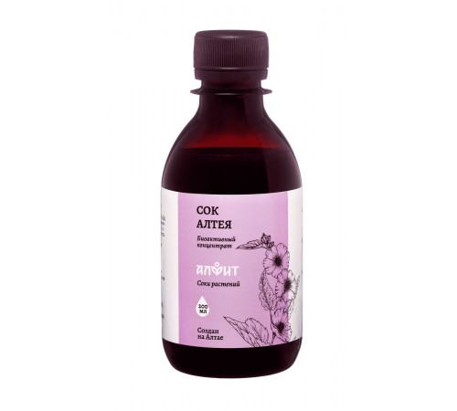 Сок алтея на сиропе топинамбура, 200 мл