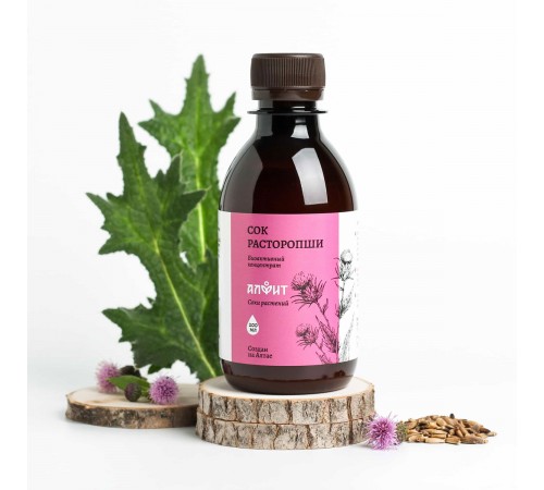 Сок расторопши на сиропе топинамбура, 200 мл