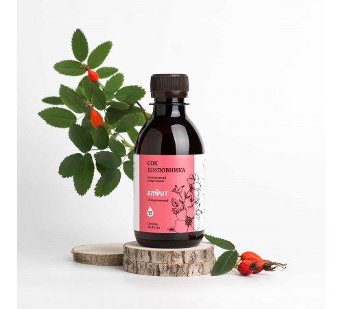 Сок шиповника на сиропе топинамбура, 200 мл
