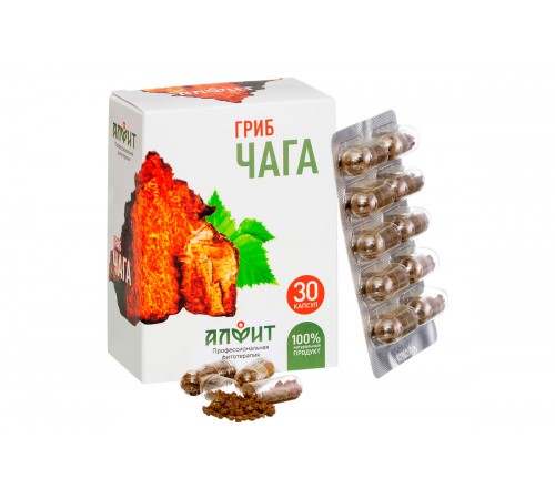 Чага Алфит, 30 капсул