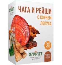 Чага и рейши с корнем лопуха, 30 капсул