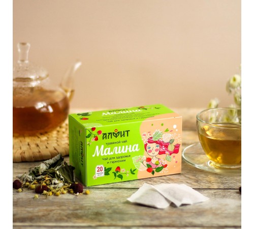 Малиновый чай, 20 ф/пакетов