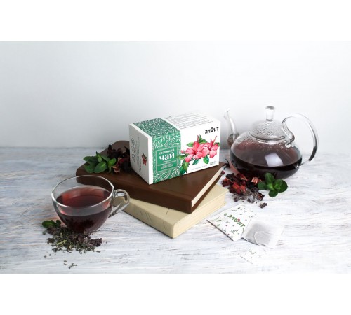 Гранулированный чай Гибискус с мелиссой и душицей, 20 фильтр-пакетов