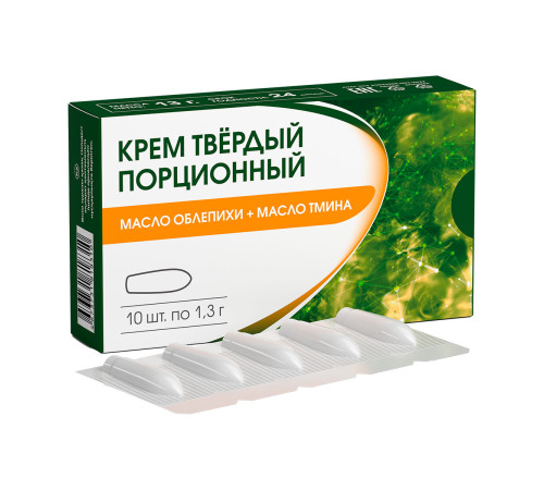 Фитосвечи при геморрое Масло облепихи + тмин, 10 шт.