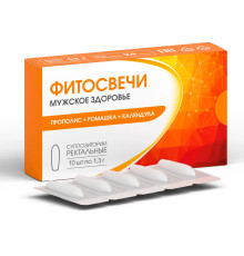 Фитосвечи Мужское здоровье Прополис + ромашка + календула, 10 шт.