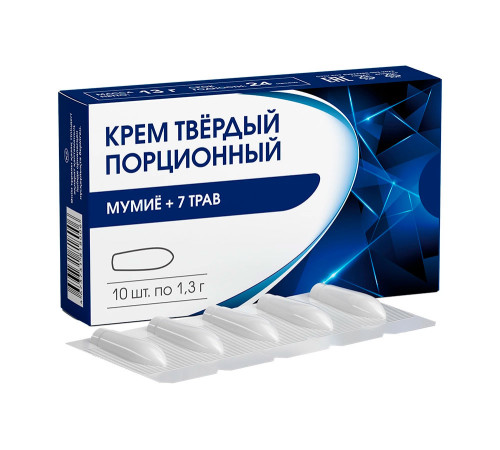 Фитосвечи при геморрое Мумиё + 7 трав, 10 шт.