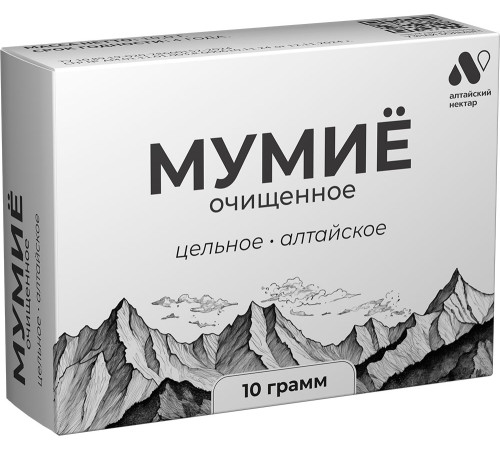 Мумиё очищенное цельное Алтайский нектар цельное, 10 г