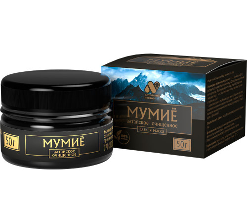 Мумиё очищенное цельное Алтайский нектар цельное, 50 г