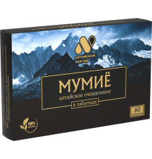 Мумиё очищенное цельное Алтайский нектар цельное, 60 таблеток по 0,2 г