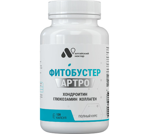 Фитобустер Артро (Phytobooster Artro), 120 капсул