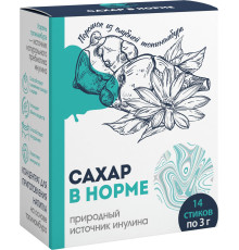 Концентрат инулиновый Сахар в норме, 14 стиков по 3 г