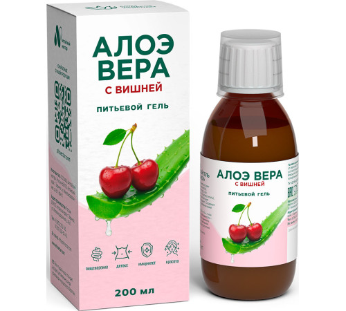 Гель питьевой Алоэ вера с вишней, 200 мл