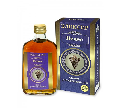 Эликсир на фруктозе Велес кроворазжижающий, 250 мл