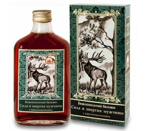 Безалкогольный бальзам Сила и энергия мужчины с пантогематогеном, 250 мл