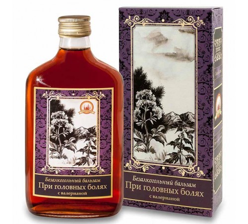 Безалкогольный бальзам При головных болях с валерианой, 250 мл