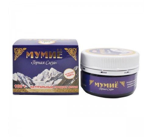 Мумиё натуральное алтайское Горная Слеза, 100 г