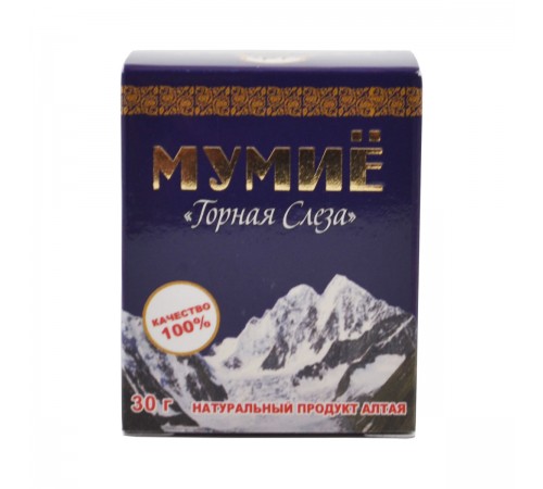 Мумиё натуральное алтайское Горная Слеза, 30 г