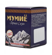 Мумиё натуральное алтайское Горная Слеза, 30 г