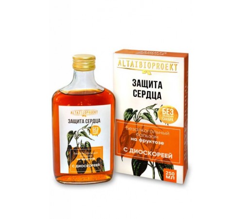 Безалкогольный бальзам Защита сердца с диоскореей на фруктозе, 250 мл