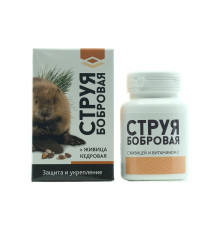 Струя бобровая с кедровой живицей и витамином С, 30 капсул. Натурведъ 2