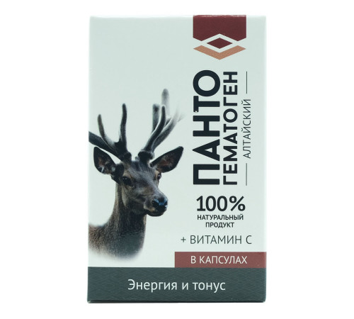 Пантогематоген алтайский, 30 капсул. Курс на 10 дней. Натурведъ 3
