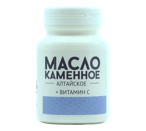 Каменное масло алтайское с витамином С, 30 капсул. Натурведъ 5