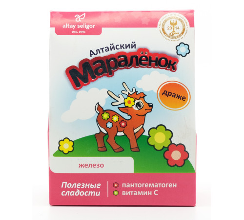 Алтайский Маралёнок c пантогематогеном, витамином С и железом, 70 г