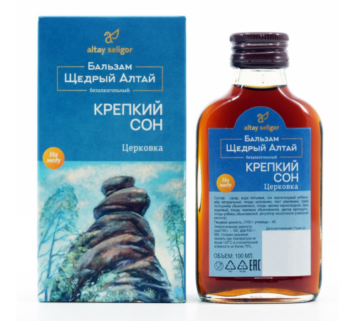Бальзам Щедрый Алтай Крепкий сон Церковка, стекло 100 мл