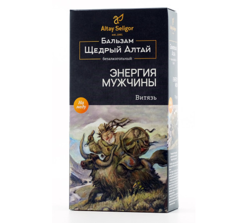 Бальзам Энергия мужчины Щедрый Алтай Витязь, 250 мл