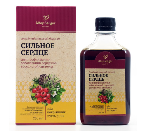 Алтайский медовый бальзам "Сильное сердце" СПП, 250 мл