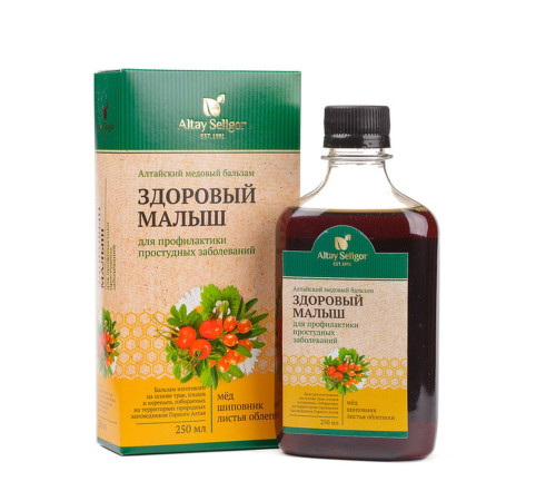 Алтайский медовый бальзам "Здоровый малыш" СПП, 250 мл