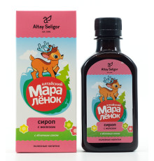 Сироп С железом и яблочным соком Алтайский Маралёнок, 200 мл