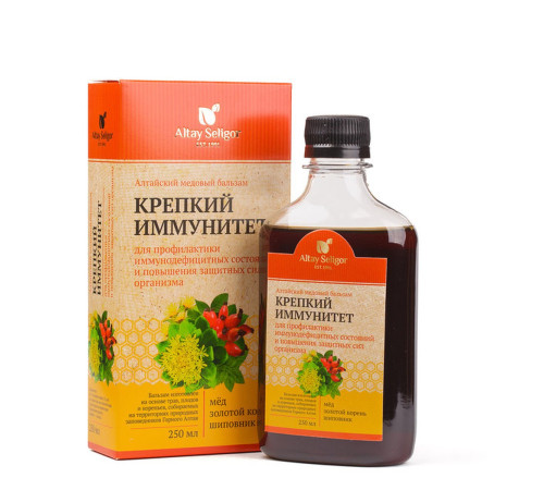 Алтайский медовый бальзам "Крепкий иммунитет" СПП, 250 мл