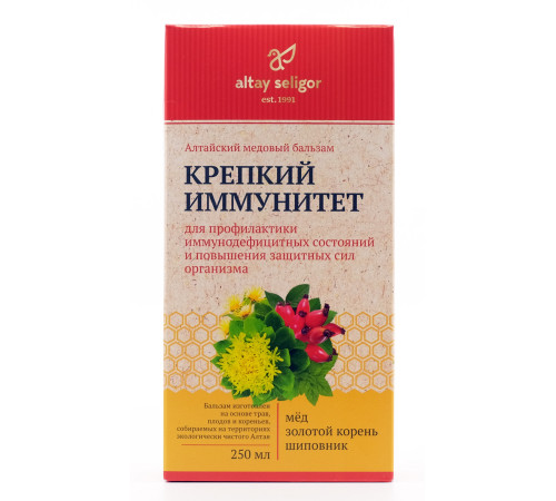 Алтайский медовый бальзам Крепкий иммунитет, 250 мл