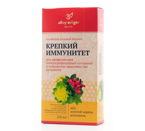 Алтайский медовый бальзам Крепкий иммунитет, 250 мл