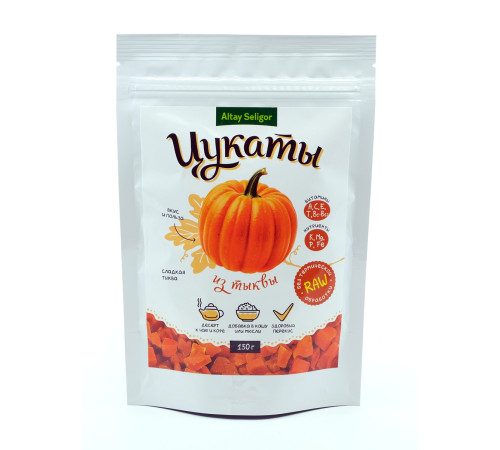 Цукаты из тыквы Алтай-Селигор, 150 г